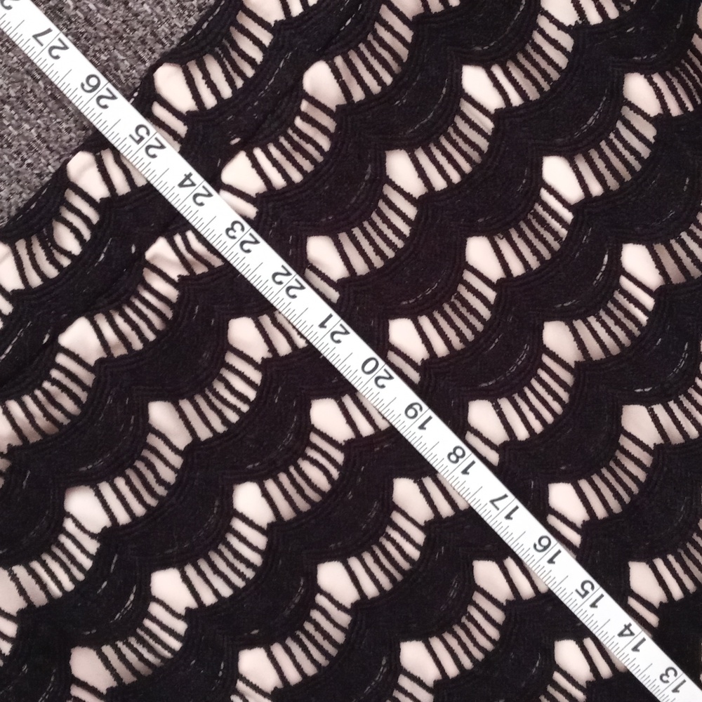🖤Kate Spade🖤 - Black/Cream Virginia Lace Scallop Skirt - Picture 9 of 11